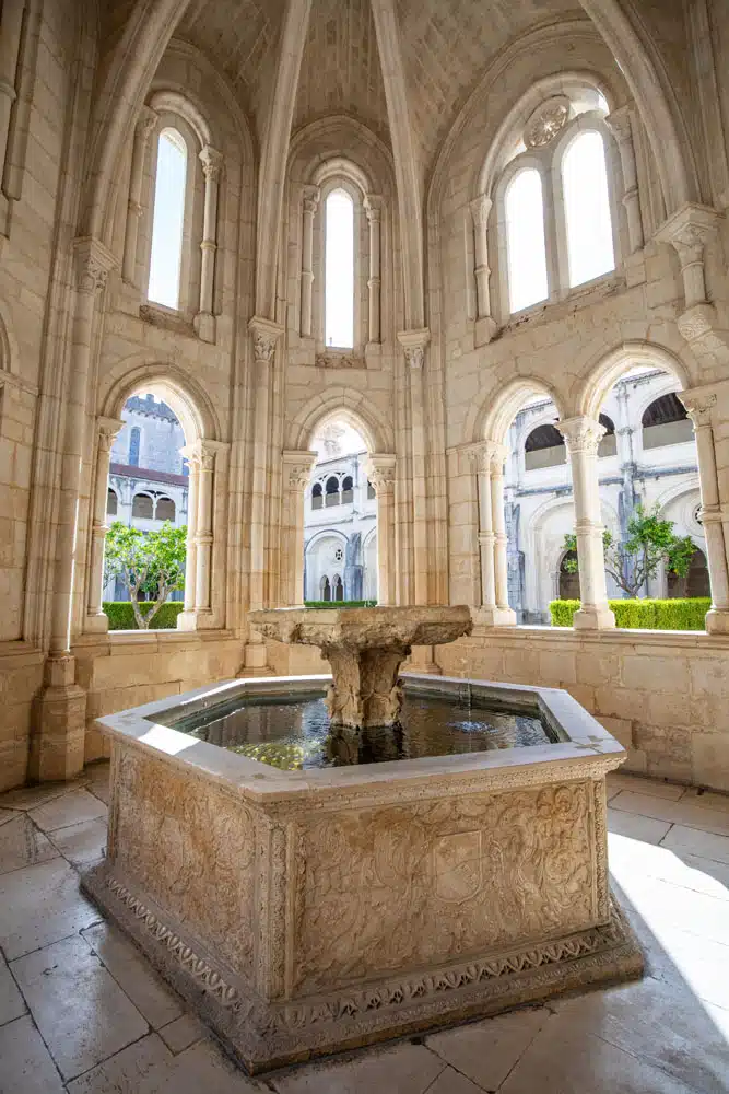 lcobaca Monastery Fountain in Cloister
